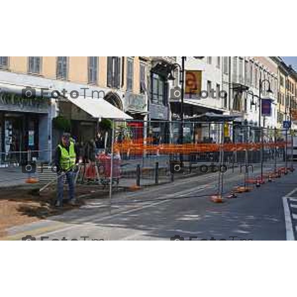 Foto Manzoni Tiziano/LaPresse 22-03-2023Bergamo Italia - Cronaca - Bergamovia Tasso riqualificazione del verde lavori