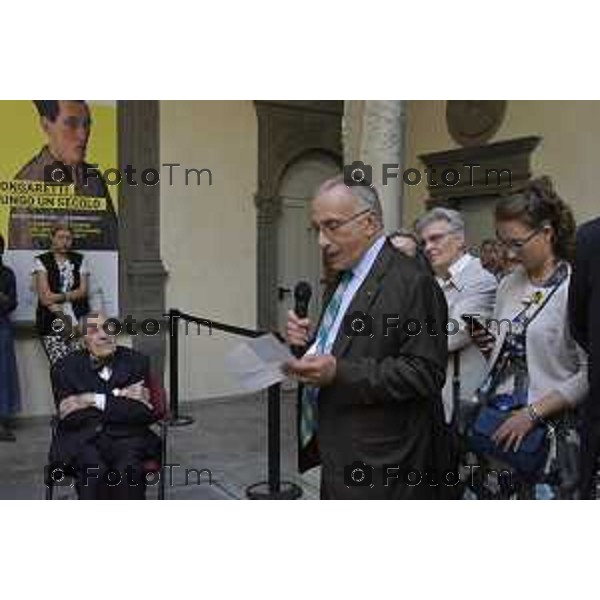 Bergamo Museo Bernareggi Mostra e compleanno Trento Longaretti per i suoi 100 anni