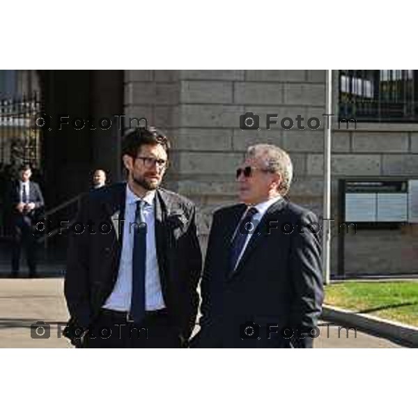 Foto Manzoni Tiziano/LaPresse 25-03-2023Bergamo Italia - Cronaca - Bergamo Accademia della Guardia di Finanza cerimonia di giuramento Allievi ufficiali del 122° Corso \'Val d\'Astico IV\' Davide Casati e Valerio Bettoni