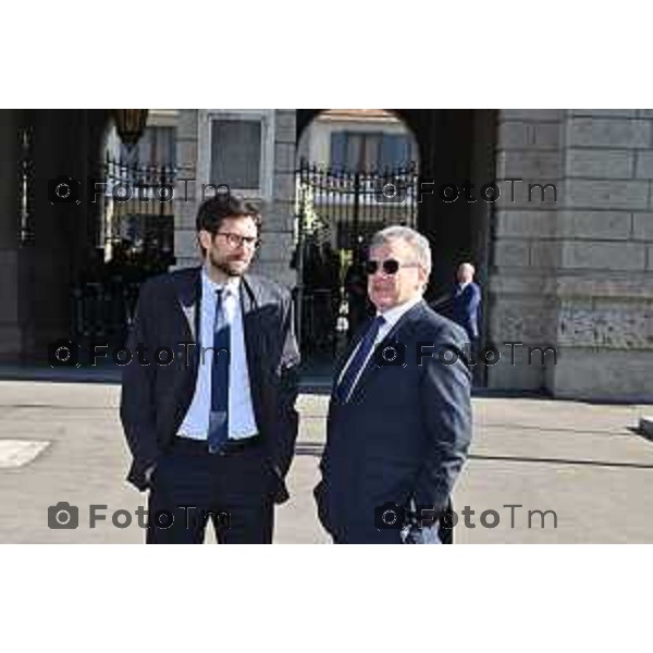 Foto Manzoni Tiziano/LaPresse 25-03-2023Bergamo Italia - Cronaca - Bergamo Accademia della Guardia di Finanza cerimonia di giuramento Allievi ufficiali del 122° Corso \'Val d\'Astico IV\' Davide Casati e Valerio Bettoni