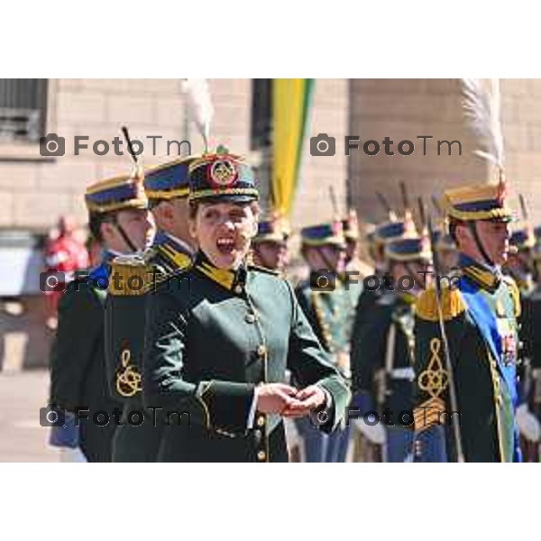 Foto Manzoni Tiziano/LaPresse 25-03-2023Bergamo Italia - Cronaca - Bergamo Accademia della Guardia di Finanza cerimonia di giuramento Allievi ufficiali del 122° Corso \'Val d\'Astico IV\'