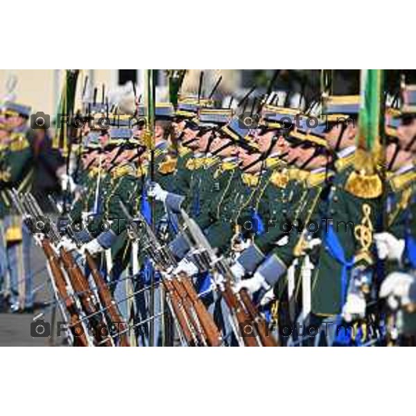 Foto Manzoni Tiziano/LaPresse 25-03-2023Bergamo Italia - Cronaca - Bergamo Accademia della Guardia di Finanza cerimonia di giuramento Allievi ufficiali del 122° Corso \'Val d\'Astico IV\'