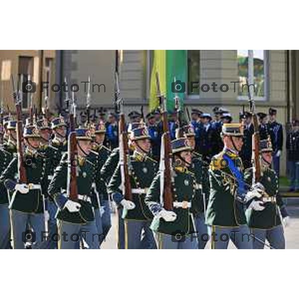 Foto Manzoni Tiziano/LaPresse 25-03-2023Bergamo Italia - Cronaca - Bergamo Accademia della Guardia di Finanza cerimonia di giuramento Allievi ufficiali del 122° Corso \'Val d\'Astico IV\'