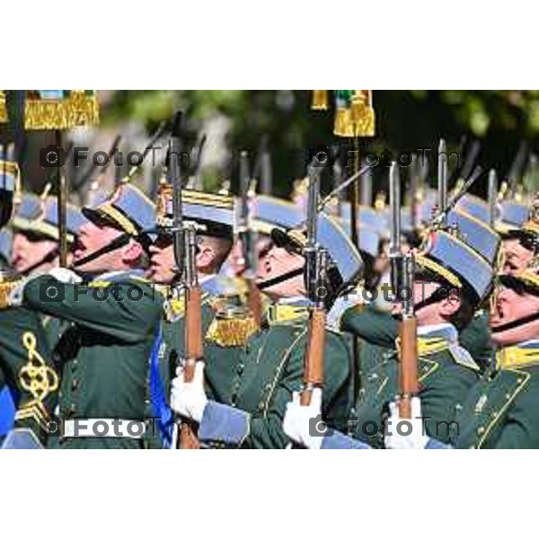 Foto Manzoni Tiziano/LaPresse 25-03-2023Bergamo Italia - Cronaca - Bergamo Accademia della Guardia di Finanza cerimonia di giuramento Allievi ufficiali del 122° Corso \'Val d\'Astico IV\'