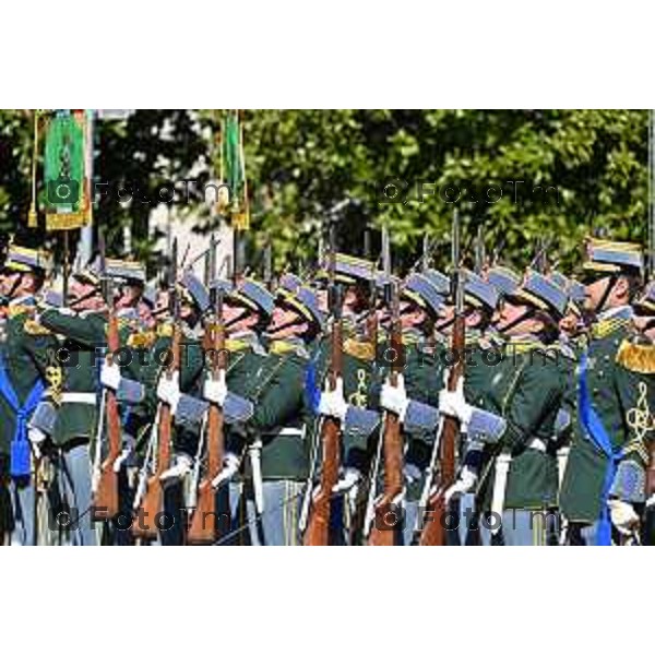 Foto Manzoni Tiziano/LaPresse 25-03-2023Bergamo Italia - Cronaca - Bergamo Accademia della Guardia di Finanza cerimonia di giuramento Allievi ufficiali del 122° Corso \'Val d\'Astico IV\'