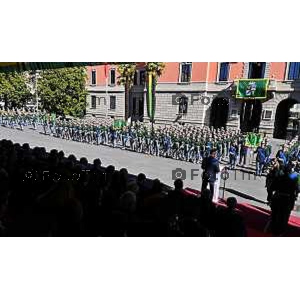 Foto Manzoni Tiziano/LaPresse 25-03-2023Bergamo Italia - Cronaca - Bergamo Accademia della Guardia di Finanza cerimonia di giuramento Allievi ufficiali del 122° Corso \'Val d\'Astico IV\'