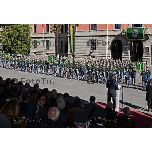 Foto Manzoni Tiziano/LaPresse 25-03-2023Bergamo Italia - Cronaca - Bergamo Accademia della Guardia di Finanza cerimonia di giuramento Allievi ufficiali del 122° Corso \'Val d\'Astico IV\'