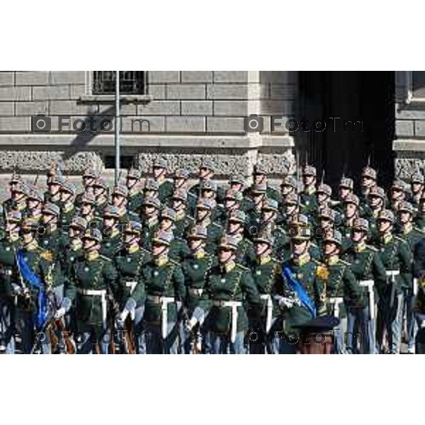 Foto Manzoni Tiziano/LaPresse 25-03-2023Bergamo Italia - Cronaca - Bergamo Accademia della Guardia di Finanza cerimonia di giuramento Allievi ufficiali del 122° Corso \'Val d\'Astico IV\'