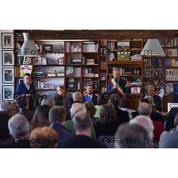 Foto Manzoni Tiziano/LaPresse 25-03-2023 Italia - Cronaca - Inaugurata a Seriate la Biblioteca dello sport dedicata Nerio Marabini