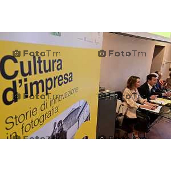 Foto Manzoni Tiziano/LaPresse 29-03-2023Bergamo Italia - Cronaca - mostra BergamoBrescia Cultura d\'impresa. Storie di innovazione in fotografia