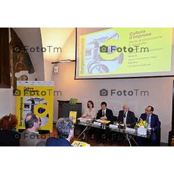 Foto Manzoni Tiziano/LaPresse 29-03-2023Bergamo Italia - Cronaca - mostra BergamoBrescia Cultura d\'impresa. Storie di innovazione in fotografia