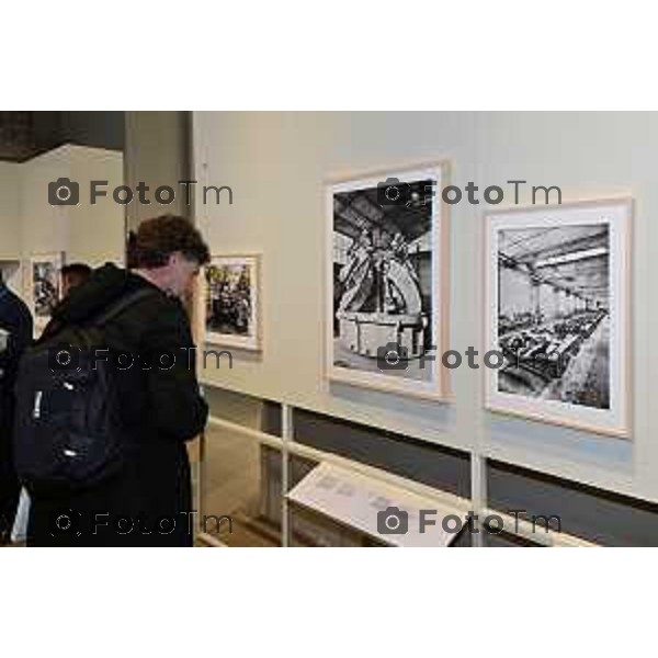 Foto Manzoni Tiziano/LaPresse 29-03-2023Bergamo Italia - Cronaca - mostra BergamoBrescia Cultura d\'impresa. Storie di innovazione in fotografia