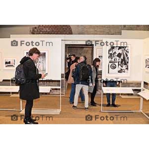 Foto Manzoni Tiziano/LaPresse 29-03-2023Bergamo Italia - Cronaca - mostra BergamoBrescia Cultura d\'impresa. Storie di innovazione in fotografia