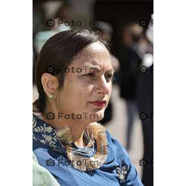 Foto Manzoni Tiziano/LaPresse 1-04-2023Bergamo Italia - Cronaca - Bergamo la tradizionale processione della comunità Sikh di Bergamo