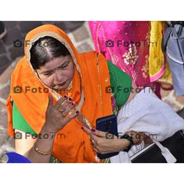 Foto Manzoni Tiziano/LaPresse 1-04-2023Bergamo Italia - Cronaca - Bergamo la tradizionale processione della comunità Sikh di Bergamo