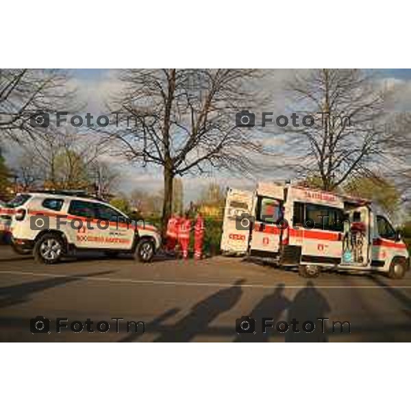 03-04-2023 Tiziano Manzoni -LaPresse, Cronaca Italia Bergamo Levate Bg Incidente mortale motociclista