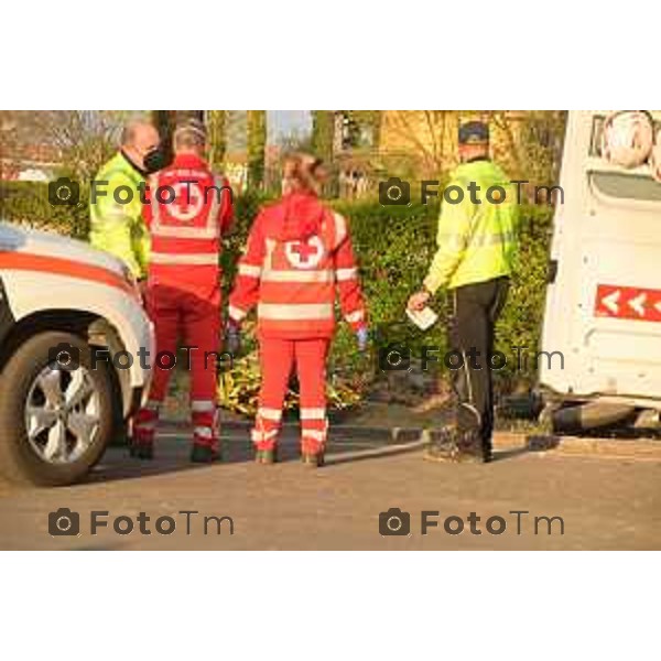 03-04-2023 Tiziano Manzoni -LaPresse, Cronaca Italia Bergamo Levate Bg Incidente mortale motociclista