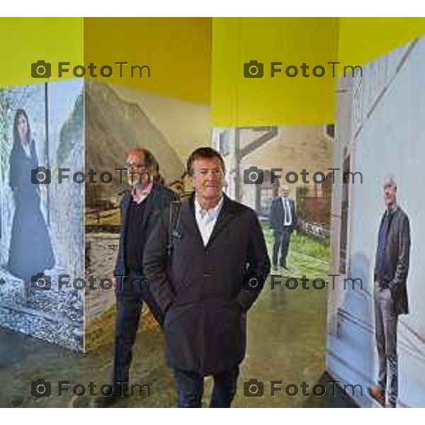 Foto Manzoni Tiziano/LaPresse 12-04-2023Bergamo Italia - Cronaca - Bergamo BERGAMO \'23 mostra all’interno di Palazzo della Libertà, Gori e Luca Molinari