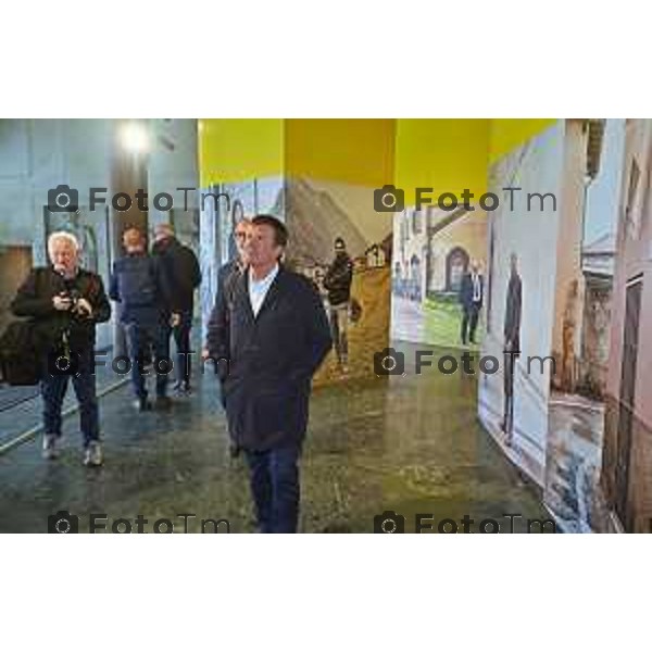 Foto Manzoni Tiziano/LaPresse 12-04-2023Bergamo Italia - Cronaca - Bergamo BERGAMO \'23 mostra all’interno di Palazzo della Libertà, Gori e Luca Molinari