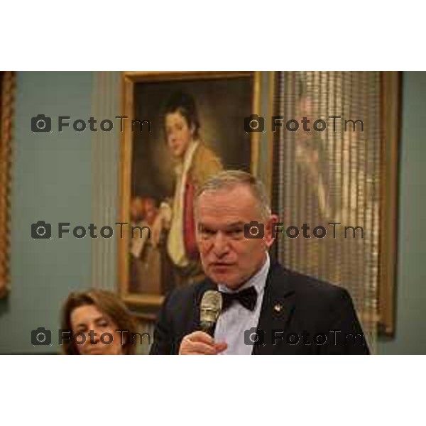 Foto Manzoni Tiziano/LaPresse 14-04-2023Bergamo Italia - Cronaca - Bergamo iniziativa internazionale unisce Bergamo e Leopoli Accademia Carrara e Galleria Nazionale d\'Arte di Leopoli. messa in sicurezza opere i sculture di Franciszek Oledzki