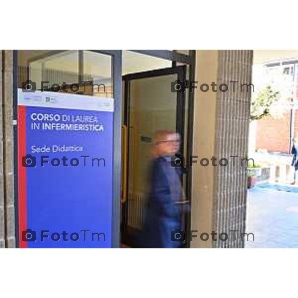 Foto Manzoni Tiziano/LaPresse 14-04-2023Bergamo Italia - Cronaca - Bergamo Inaugurazione della nuova sede del Corso in Infermieristica ad Alzano Lombardo