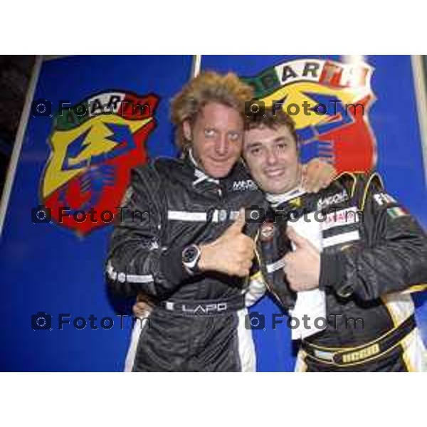 Foto Tiziano Manzoni/ Lapo Elkan con Alberto Bresci e al Monza rally show