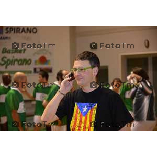 Spirano Bg partita di calcio a 5 fra Lega e PD nella foto Malanchini all lega Fotogramma Bergamo-Tiziano Manzoni