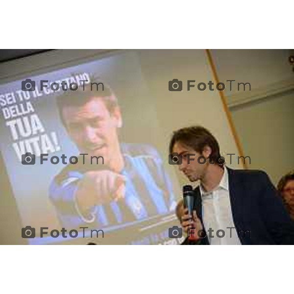 Bergamo (BG) presentazione campagna prevenzione IN CAMPO CON VOI testimonial Bellini e Mondonico nella foto foto Tiziano Manzoni-fotogramma Bergamo