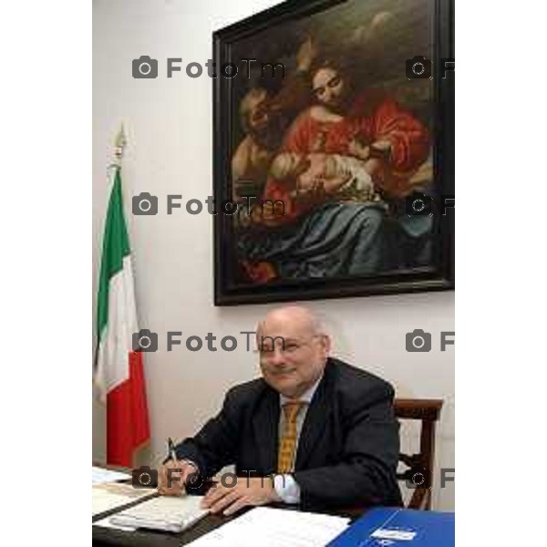 Bergamo Stefano Rossattini, ex direttore generale degli Ospedali Riuniti e dell’Asl di Bergamo. foto Tiziano Manzoni-Fotogramma Bergamo