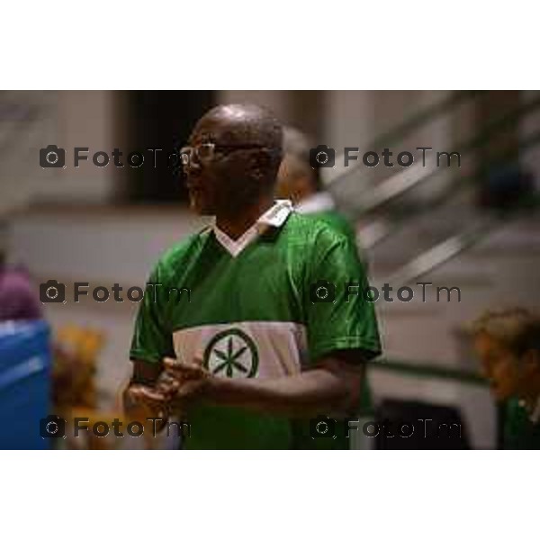 Spirano Bg partita di calcio a 5 fra Lega e PD nella foto Ivoby tony Fotogramma Bergamo-Tiziano Manzoni