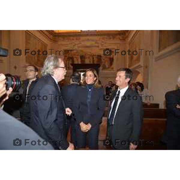 Bergamo Longuelo inaugurazione e fine del recupero del Monastero di Astino Nella foto Giorgio Gori e Cristina Parodi foto Tiziano Manzoni-fotogramma Bergamo