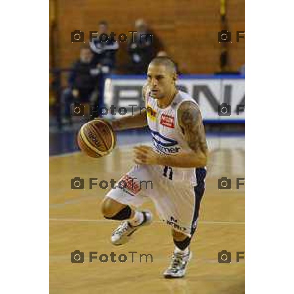 Treviglio, Partita basket Remer Treviglio/ Paffoni Omegna 5° girone di andata nella foto Marino Tommaso Fotogramma Bergamo-Tiziano Manzoni