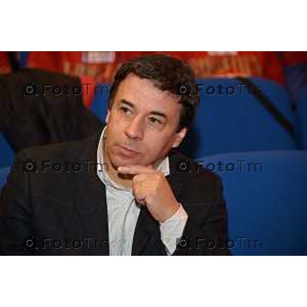 Cisano Bergamasco Presentazione squadra pallavolo maschile stagione 2013 della Dianetics Cisano Volley Giuseppe Carenini il nuovo Presidente foto Tiziano Manzoni© fotogramma Bergamo