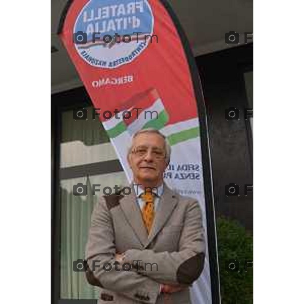 Bergamo, Officina per l\'Italia forum promosso da Fratelli d\'Italia nella foto Giuliano Verdi - Fotogramma Bergamo-Tiziano Manzoni Fotogramma Bergamo-Tiziano Manzoni