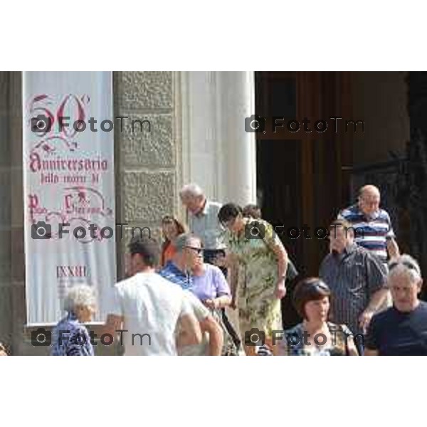 Sotto il Monte (BG) prima domenica dopo l\'annuncio della canonizzazione di papa Giovanni proclamato Santo nella foto Fotogramma Bergamo-Tiziano Manzoni