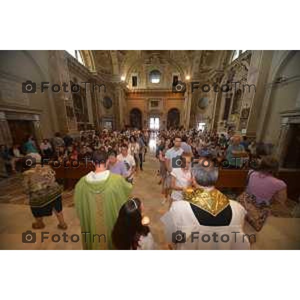 Sotto il Monte (BG) prima domenica dopo l\'annuncio della canonizzazione di papa Giovanni proclamato Santo nella foto Fotogramma Bergamo-Tiziano Manzoni