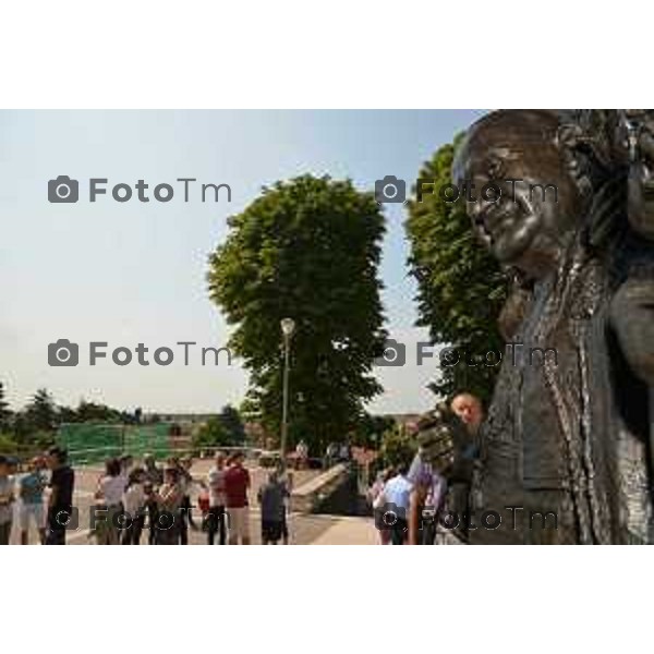 Sotto il Monte (BG) prima domenica dopo l\'annuncio della canonizzazione di papa Giovanni proclamato Santo nella foto Fotogramma Bergamo-Tiziano Manzoni