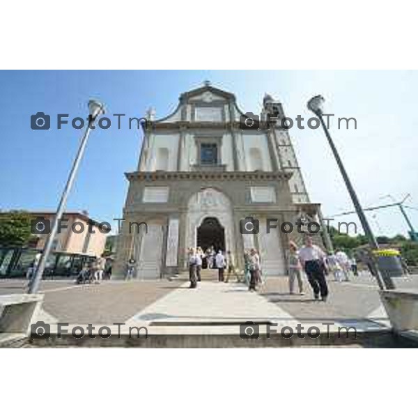 Sotto il Monte (BG) prima domenica dopo l\'annuncio della canonizzazione di papa Giovanni proclamato Santo nella foto Fotogramma Bergamo-Tiziano Manzoni