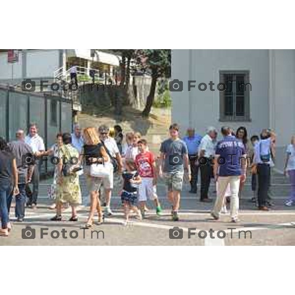 Sotto il Monte (BG) prima domenica dopo l\'annuncio della canonizzazione di papa Giovanni proclamato Santo nella foto Fotogramma Bergamo-Tiziano Manzoni