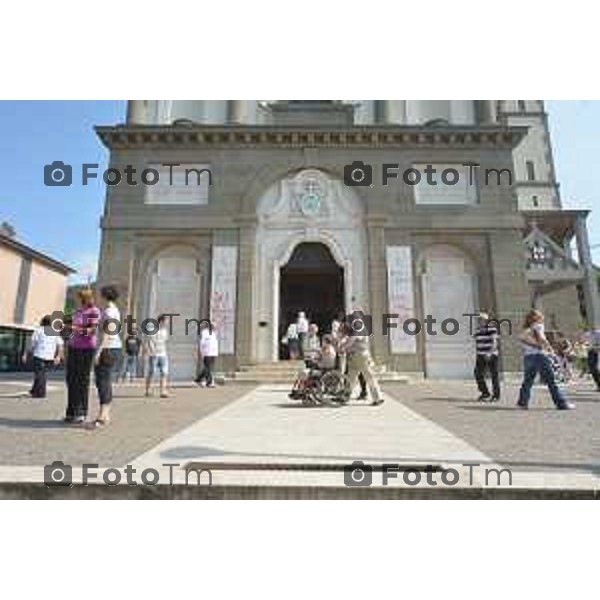 Sotto il Monte (BG) prima domenica dopo l\'annuncio della canonizzazione di papa Giovanni proclamato Santo nella foto Fotogramma Bergamo-Tiziano Manzoni