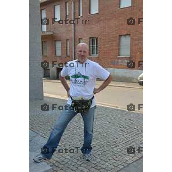 Sotto il Monte (BG) prima domenica dopo l\'annuncio della canonizzazione di papa Giovanni proclamato Santo nella foto Maurizio Mazzola alpino parente di papa giovanni Fotogramma Bergamo-Tiziano Manzoni