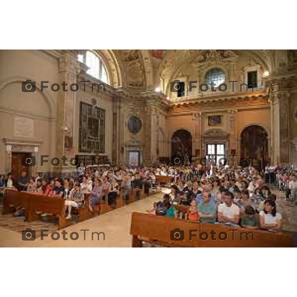Sotto il Monte (BG) prima domenica dopo l\'annuncio della canonizzazione di papa Giovanni proclamato Santo nella foto Fotogramma Bergamo-Tiziano Manzoni