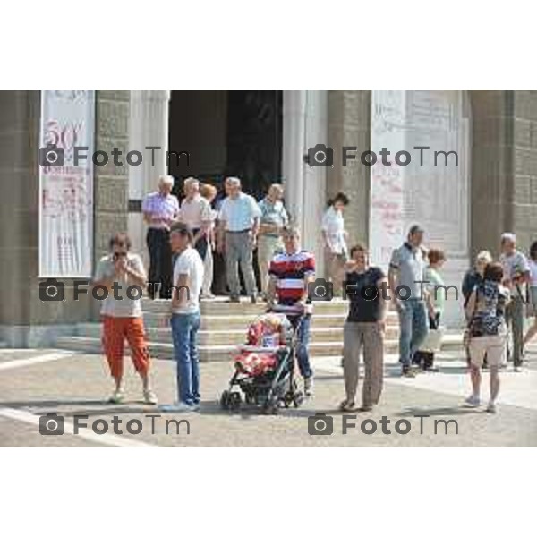 Sotto il Monte (BG) prima domenica dopo l\'annuncio della canonizzazione di papa Giovanni proclamato Santo nella foto Fotogramma Bergamo-Tiziano Manzoni