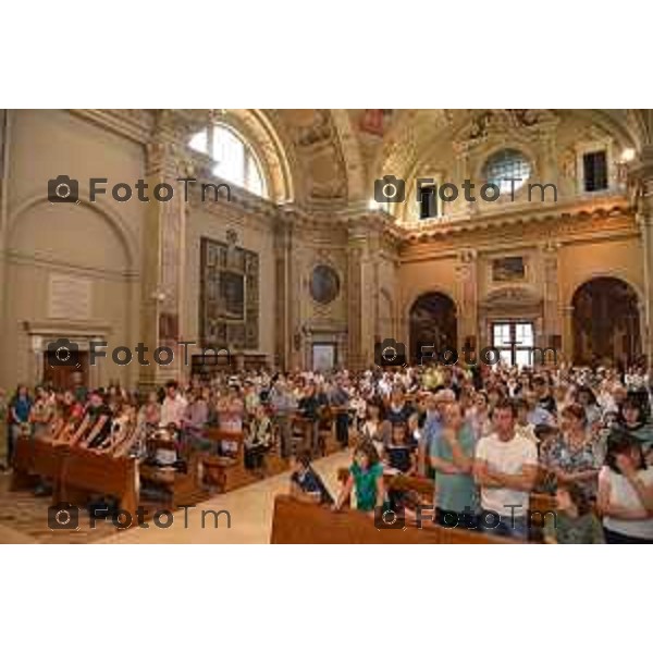 Sotto il Monte (BG) prima domenica dopo l\'annuncio della canonizzazione di papa Giovanni proclamato Santo nella foto Fotogramma Bergamo-Tiziano Manzoni