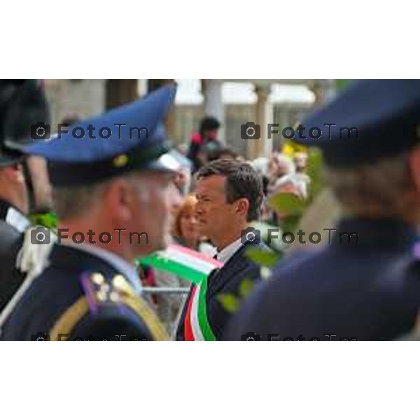 Foto Manzoni Tiziano/LaPresse 25-04-2023Bergamo Italia - Cronaca - Bergamo festa 25 aprile, le celebrazioni della Liberazione Rosi Bindi Giorgio Gori Anatoly Fedoruk,