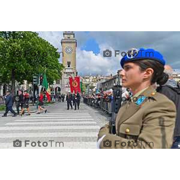 Foto Manzoni Tiziano/LaPresse 25-04-2023Bergamo Italia - Cronaca - Bergamo festa 25 aprile, le celebrazioni della Liberazione