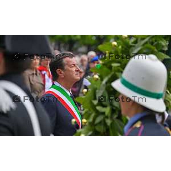 Foto Manzoni Tiziano/LaPresse 25-04-2023Bergamo Italia - Cronaca - Bergamo festa 25 aprile, le celebrazioni della Liberazione Rosi Bindi Giorgio Gori Anatoly Fedoruk,