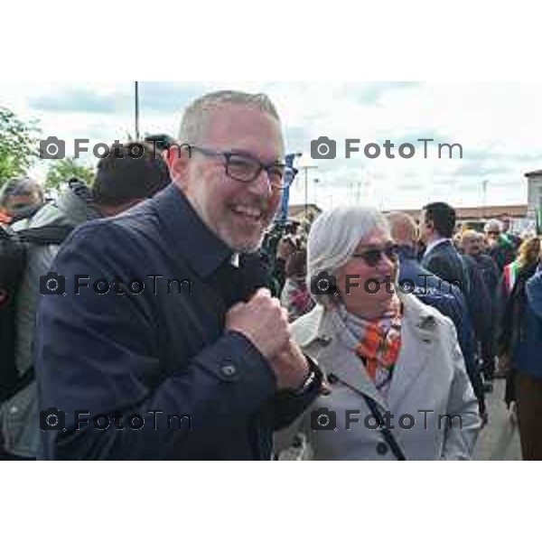 Foto Manzoni Tiziano/LaPresse 25-04-2023Bergamo Italia - Cronaca - Bergamo festa 25 aprile, le celebrazioni della Liberazione