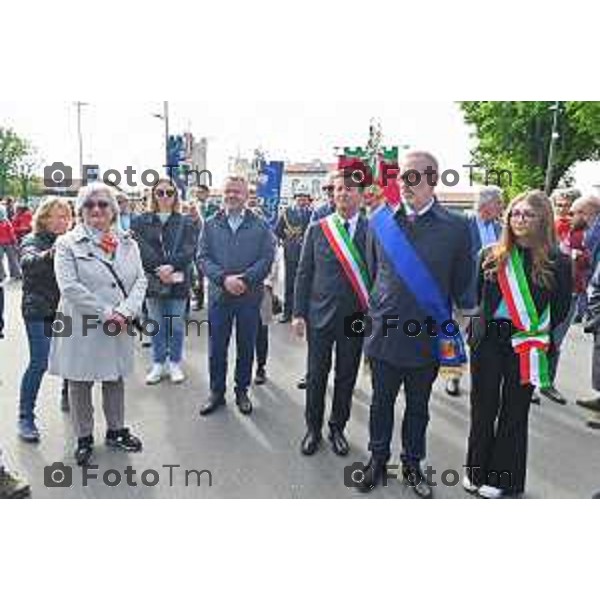 Foto Manzoni Tiziano/LaPresse 25-04-2023Bergamo Italia - Cronaca - Bergamo festa 25 aprile, le celebrazioni della Liberazione Rosi Bindi Giorgio Gori Anatoly Fedoruk,