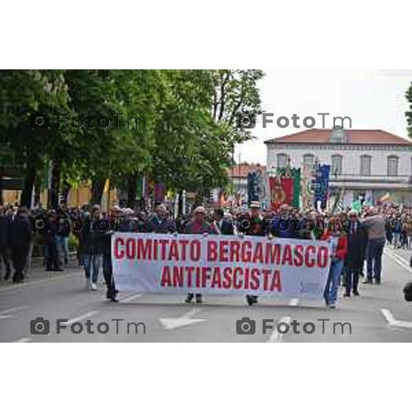 Foto Manzoni Tiziano/LaPresse 25-04-2023Bergamo Italia - Cronaca - Bergamo festa 25 aprile, le celebrazioni della Liberazione